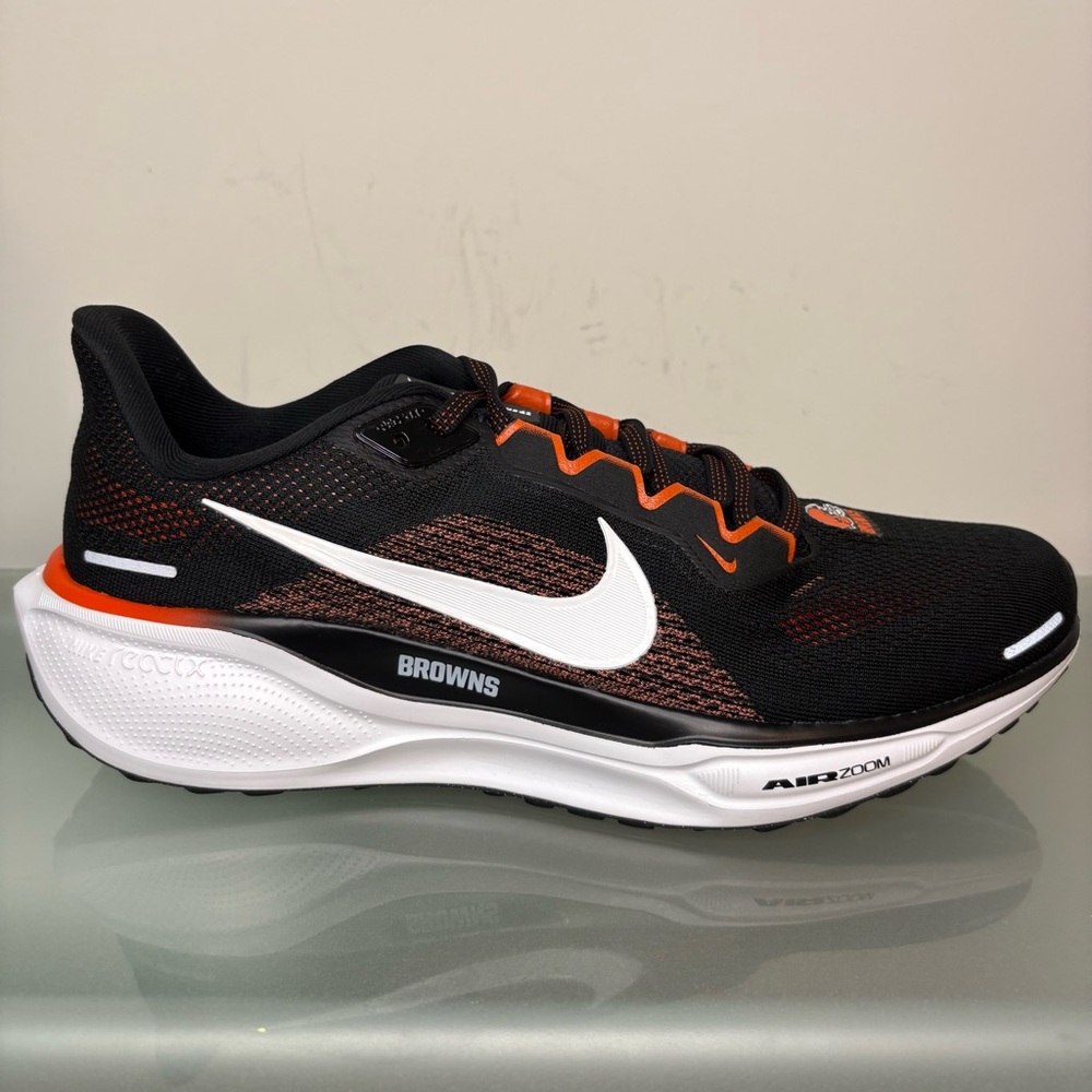 New Nike Air Zoom Pegasus 41 NFL Cleveland Browns Black Mens Size 9 FZ5075-001